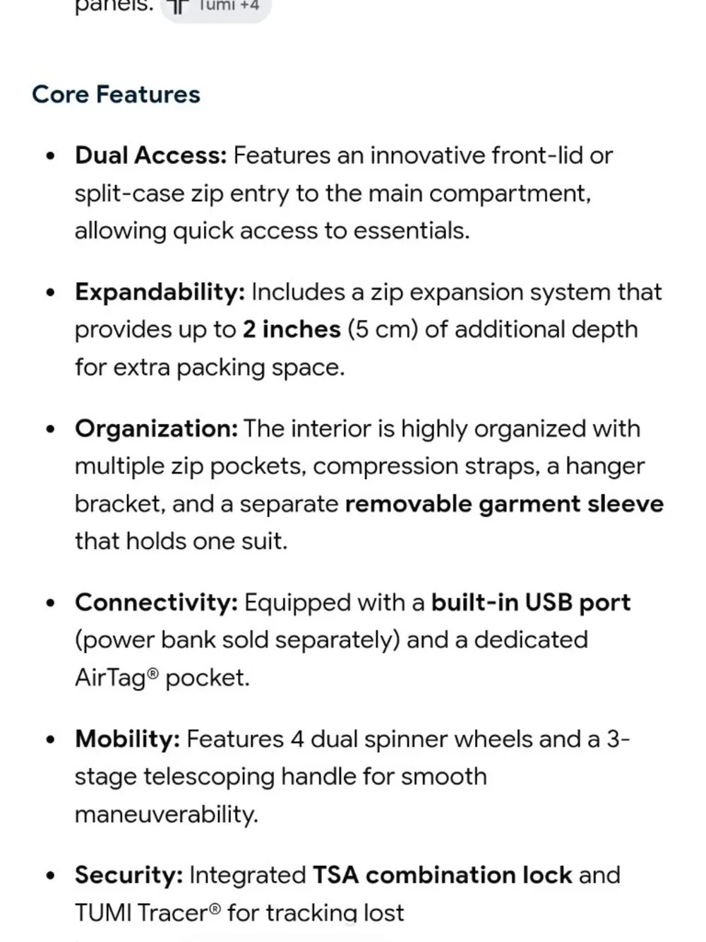 TUMI Alpha 3 International Dual Access 4-Wheeled Carry-On Spinner Luggage in Nav